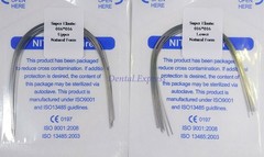 Dental Orthodontic Arch Wire Super Elastic Niti Round Rectangular Natural Form