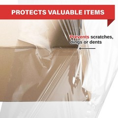 18 Inch Heavy Duty Stretch Wrap 1100sqft 80 Gauge Clear Pallet Shrink Film