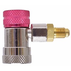 Uniweld Quick Coupler Manual R-134 Red High With 1/4in Adaptor 90478