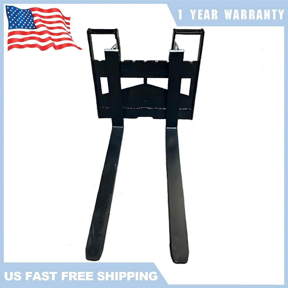 38in 600lbs Pallet Fork Frame Attachment For Mini Skid Steer Loader Quick Attach