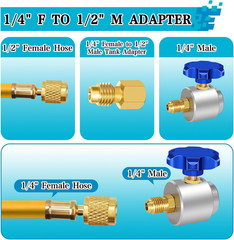 Self Sealing R134A Can Tap Valve Refrigerant Dispenser with Tank Adapter for …