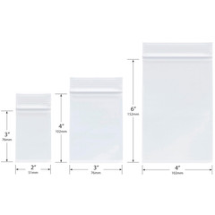 Plymor 2″ X 3″ (100), 3″ X 4″ (100), 4″ X 6″ (100), 4 Mil Variety Pack Heavy Dut
