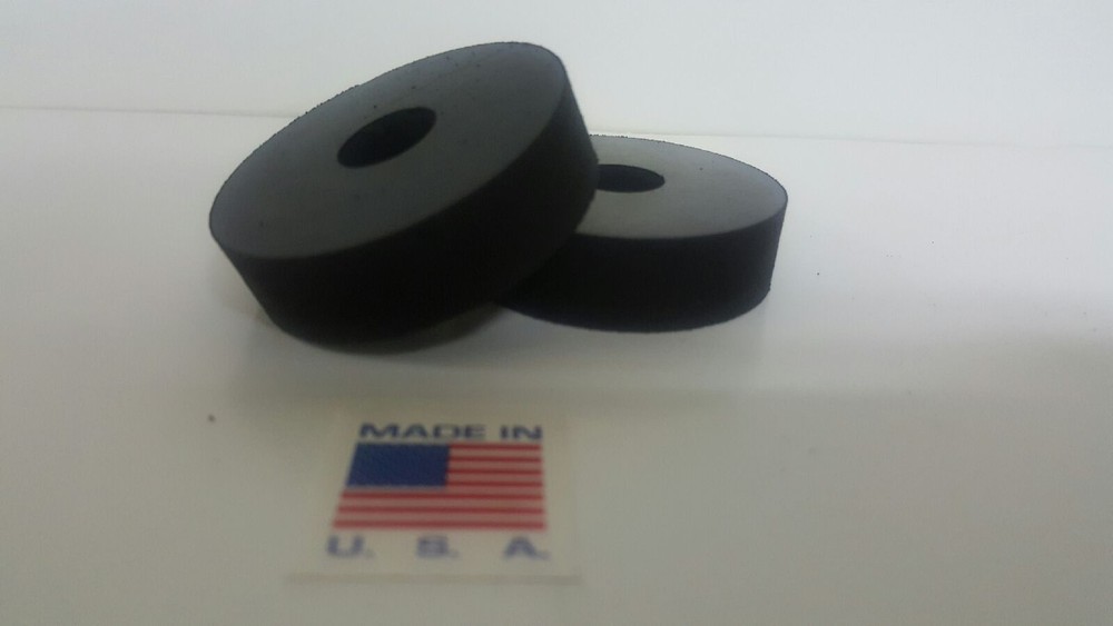 Rubber Spacer Anti-vibration 1/2 THK X 2″ OD X1/2 ID MADE IN THE USA 4 pack