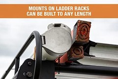 4 in Lockable Conduit Carrier Kit Van Roof Top Mount PVC Tube Pipe Holder Truck