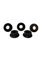 (100 Pcs) 1/4″-20 Grade 8 Smooth Hex Flange Nuts Coarse Black Zinc Phos & Oil