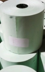 Single-Ply Thermal Cash Register/POS Rolls, 3-1/8″ x 273 ft., green 50/Ctn