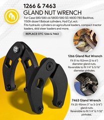 3-Pack Hydraulic Seal Installation Tools & Gland Nut Wrench Set for Easy Repairs