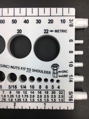 Bolt Nut Screw Thread Fastener Gauge Checker Metric & Standard. Measure A Screw