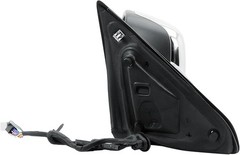 Driver Left Side Door Mirror Electric Heated Glass Power Folding Chrome Back Cov