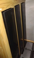 World Centric BAMBOO CABINET CUTLERY DISPENSER 3-SLOT FORK SPOON KNIFE DP-BA-FKS