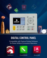 OMTech 28″x20″ 60W CO2 Laser Engraver Cutter with Autofocus CW5200 Water Chiller