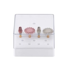 4pcs Dental Composite Polishing Wheel Kit Silicone with Diamond Burs RA 2.35mm