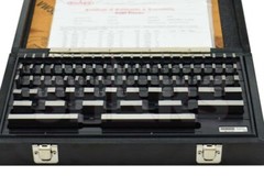 SHARS 81 PCS GRADE B GAGE GAUGE BLOCK SET NIST CERTIFICATE M}
