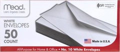 #10 Envelopes, 4-1/8″ X 9-1/2″, White, 50 Pack Free And Fast Shipping