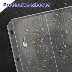 2-Pocket Folded Map Sleeves Brochure Holder Map Protector 4.5 x 11