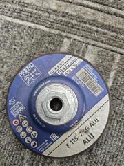 (QTY 10) PFERD 4-1/2″ x 1/4″ x 7/8″ Grinding Wheel 61303 E115-7 SG ALU