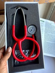 High Quality Dual Head Cardiology Medical Monitoring Stethoscope for Nurse – Red