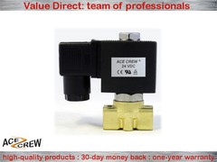 1/4 inch 24V DC Brass Electric Solenoid Valve NPT Gas Water Air Normally Closed