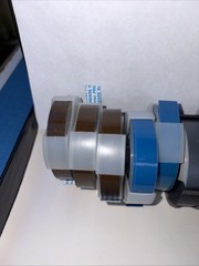 Vintage Rotex Printer 3/8” Embossing Tape 12 Rolls Gold Red Blue Brown Gray