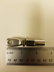 T316 Stainless Steel Swageless Eye Terminal for 1/8″ Cable Railing