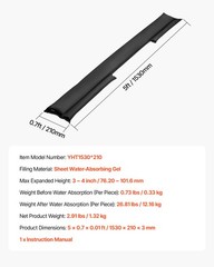 VEVOR Flood Barrier 5 x 0.7 ft Reusable Flood Bags Activated by Water 4 Pack