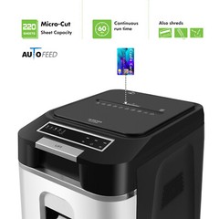 Aurora Commercial Grade 220-Sheet High Security Micro-Cut Paper Shredder