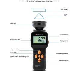 Digital Flicker Speed Tester DM6238P 60-40,000 RPM Tachometer Flicker Tester