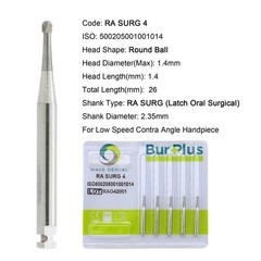 Wave Dental Burs Surgical Latch RA SURG 2 4 5 6 8 Round Carbide Burr Slow Speed