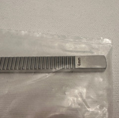 Integra Jarit 410-300 Silver Osteotome W/ Guard ,Straight , 4mm Wide WL 7″