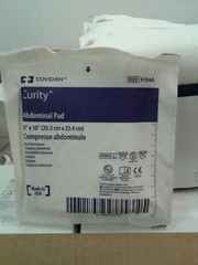 COVIDIEN 9194A Abdominal Pad Factory Case of 216 Pads; 12 Individual Boxes Of 18