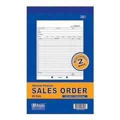 SALES ORDER BOOKS 5 x 8 with Carbon 2 Parts 50 Sets per book 2 books