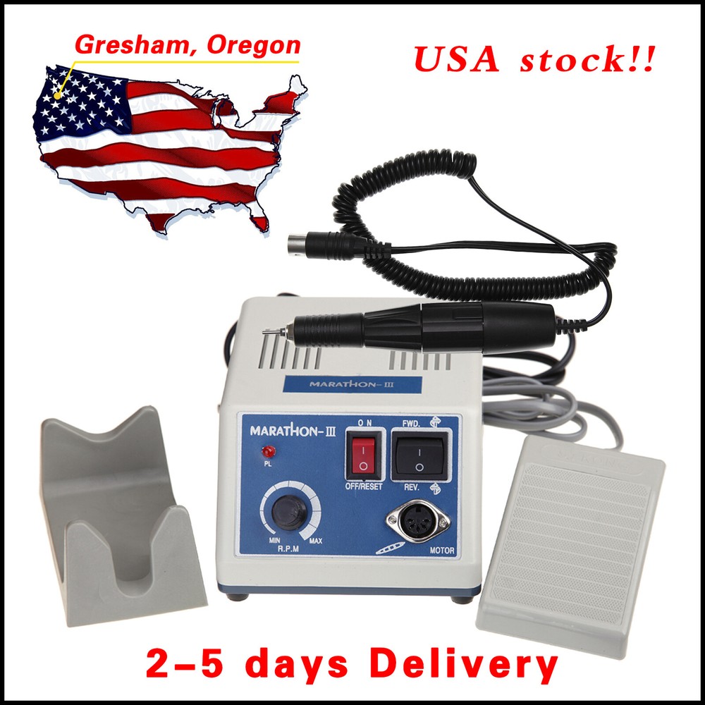 Dental Lab Marathon Electric Micromotor Polishing Unit + 35K rpm Motor Handpiece
