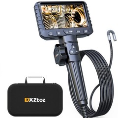 1080P Two-Way Articulating Borescope Inspection Camera, 5.5FT Flexible Probe for