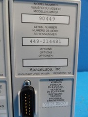 2 x SPACELABS 90449 RECORDER / PRINTER MODULE W/O 2-CHANNEL PAPER TRAY ~16389