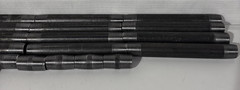 Lot of 24 Black Pipe Assortment, Male Threaded OD 2.875 inches various lengths