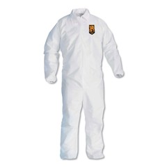 KleenGuard 44315 A40 Elastic-Cuff and Ankles Coveralls – 2XL, White (25/CT) New