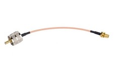 RF coaxial Coax Cable Assembly SMA Female to UHF PL-259 Male 6”