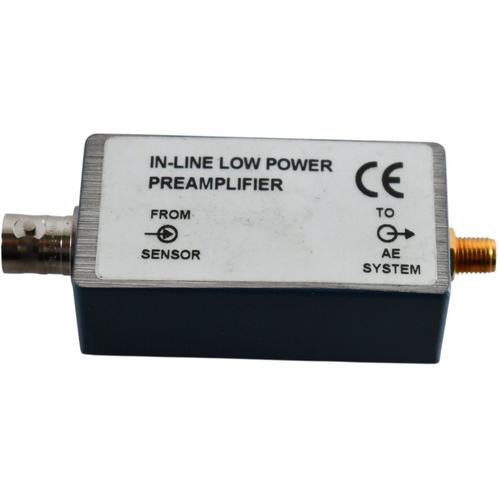 Mistras IL-LP-WS In-Line Low Power AE Preamplifier 26dB 65-1100kHz BNC SMA