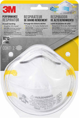 3M N95 Performance Respirator 8210, 2 Pack, Drywall Sanding, NIOSH-APPROVED N95,