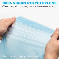 Large 24″ x 20″ Slider Zip Lock Bags – Heavy Duty 3.5 mil, 24 Pack, Easy-Slide C
