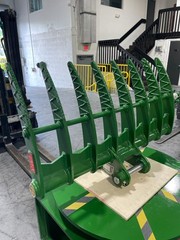 JMA 48in Backhoe Brush Rake 6.5-9 Ton 45mm Pin-On Land Clearing Grapple Steel