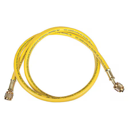 Imperial 805-Mry Charging/Vacuum Hose, 60 In, Yellow
