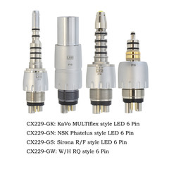 COXO Dental Fiber Optic High Speed Air Turbine Handpiece KAVO NSK LED Coupling