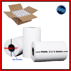 VX520 2 1/4 X 50 THERMAL PAPER 50 ROLLS VERIFONE 2 1/4″ X 50′ BPA FREE THERMAL