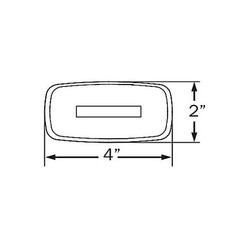 Amber Replacement Lens for Optronics MC MCL32 Marker Clearance Vehicle Light