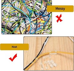 10-100 Cable Clips Self-Adhesive Tie Cord Management Wire Holder Organizer Clamp
