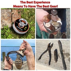 FINDMAG Magnet Fishing Kit with Case, 1500 LBS Pulling Force Super Strong Mag…