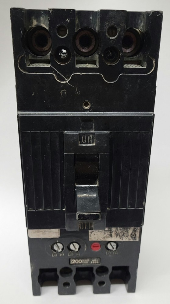 GE TFJ236200 200 AMP 600 VAC 3 Pole Circuit Breaker, Adjustable Trip