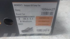 Ariat 10044427 Size 8 B Women’s Gray/Light Blue Athletic Style Work Shoe