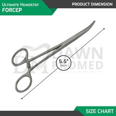 10 Kelly Hemostat Forceps 5.5″ Set Curved Locking Clamp Surgical Dental Fishing